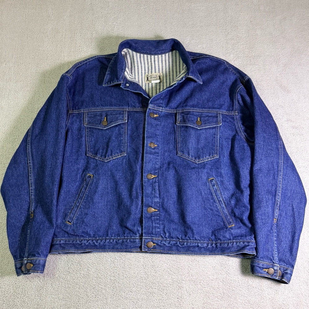 Classic Old West Styles Denim Jacket Concealed Carry Gun Holster Men’s Sz XL